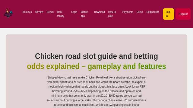 Chicken Road Gold casino screenshot